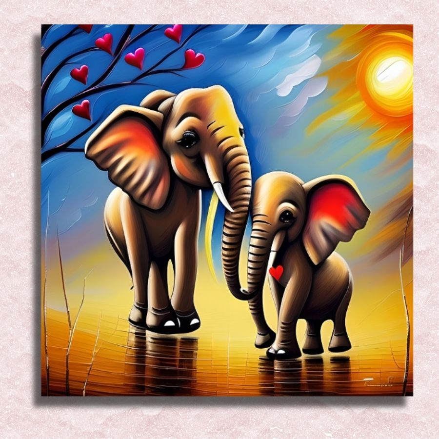 I Love You My Little Daughter Canvas - Paint by numbers