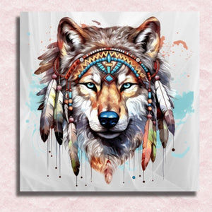 Indian Spirit of the Wild Canvas - Paint by numbers