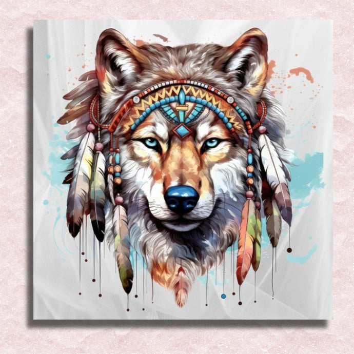 Indian Spirit of the Wild Canvas - Paint by numbers