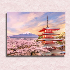Japan Temple Canvas - Paint by numbers