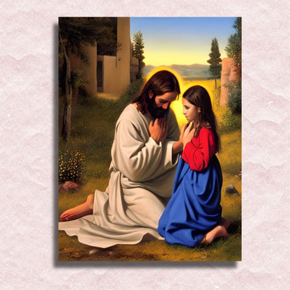 Jesus is Love Canvas - Paint by numbers