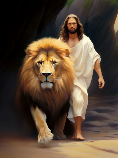 Jesus is the Lion of Judah - Paint by numbers