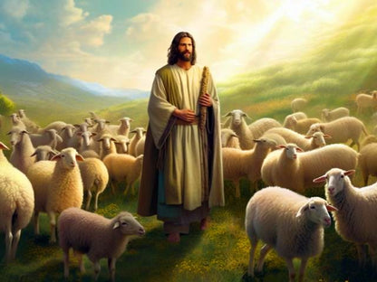 Jesus the Shepherd - Paint by numbers