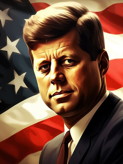 John F. Kennedy - Paint by numbers