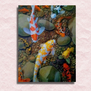 Koi Fish Canvas - Paint by numbers