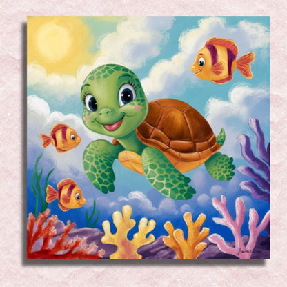 Little Turtle Canvas - Paint by numbers