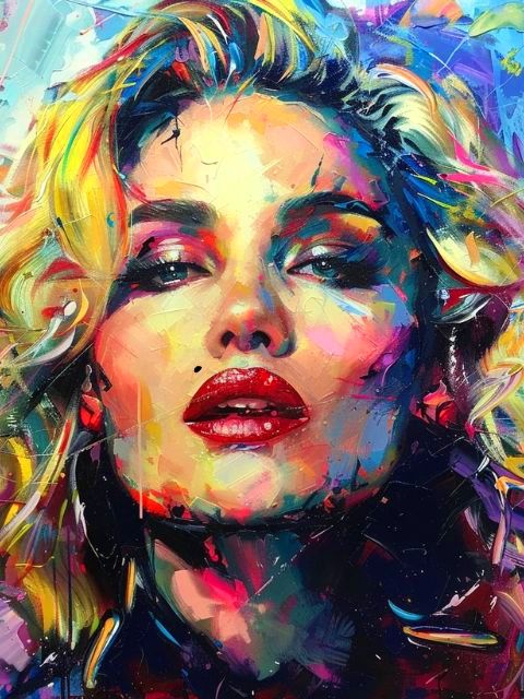 Madonna - Paint by numbers