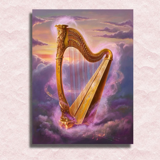 Magical Harmony Harp Canvas - Painting by numbers shop