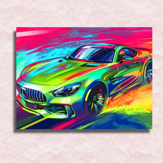 Mercedes Car Canvas - Paint by numbers