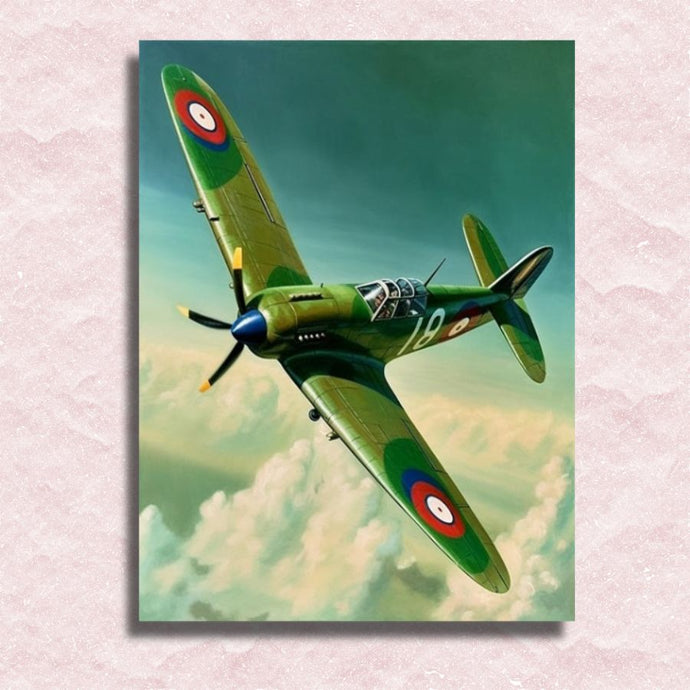 Military Plane Canvas - Paint by numbers