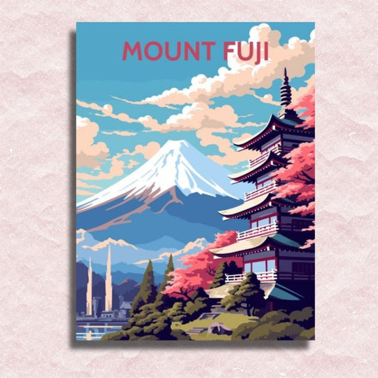 Mount Fuji Poster Canvas - Paint by numbers