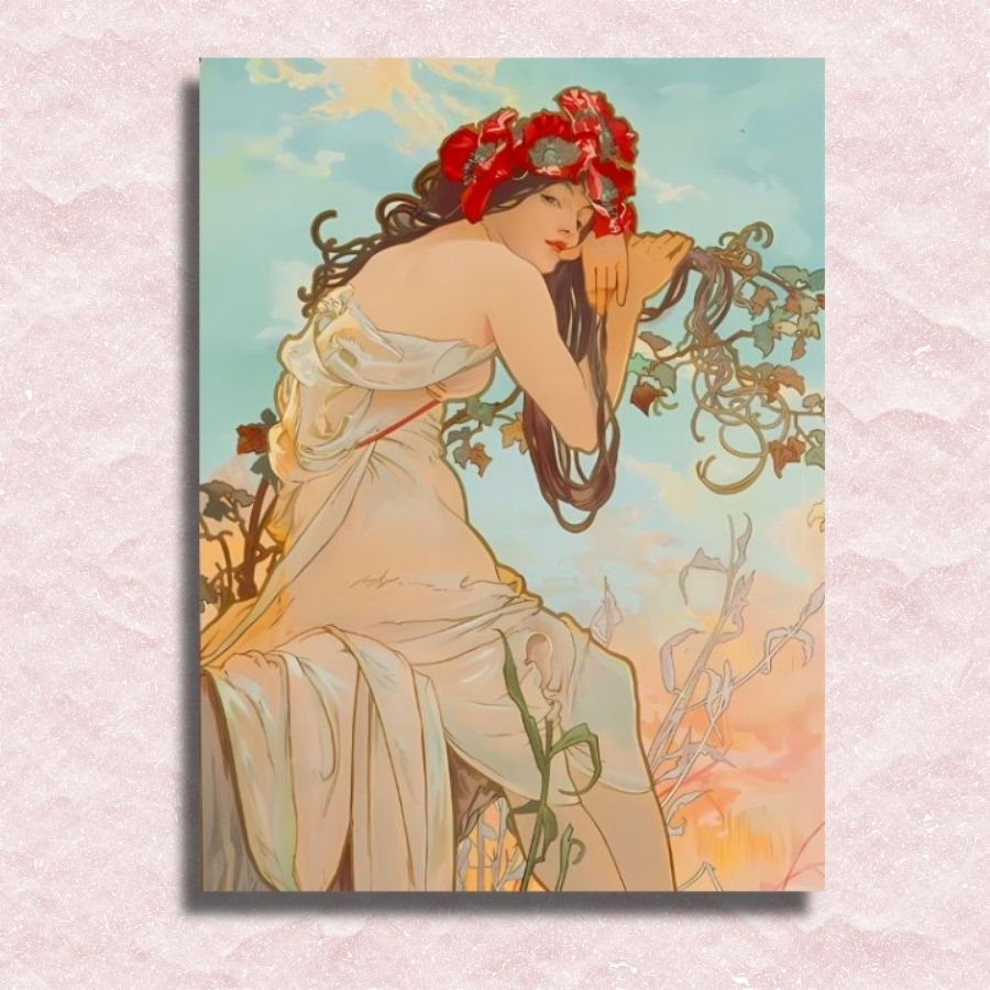 Alphonse Mucha - Summer Canvas - Paint by numbers