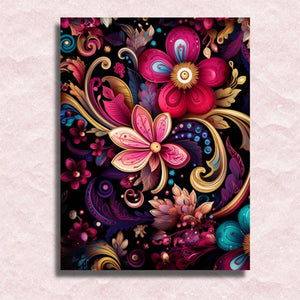 My Fantasy of Flowers Canvas - Paint by numbers