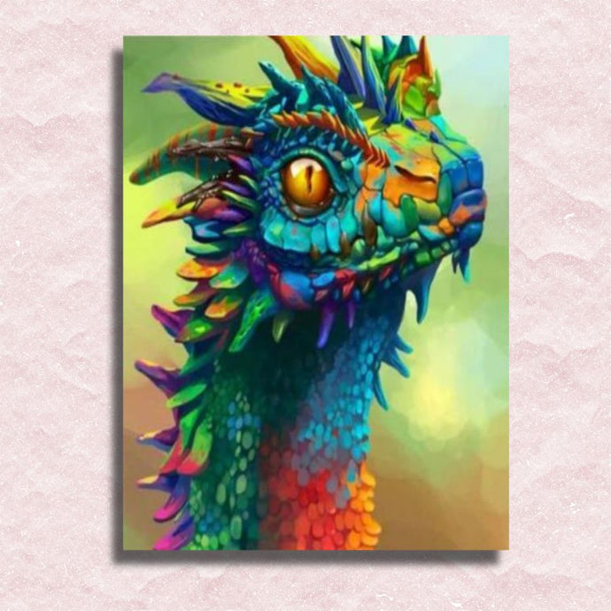 Neon Dragon Canvas - Paint by numbers
