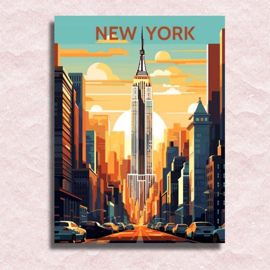 New York Poster Canvas - Paint by numbers