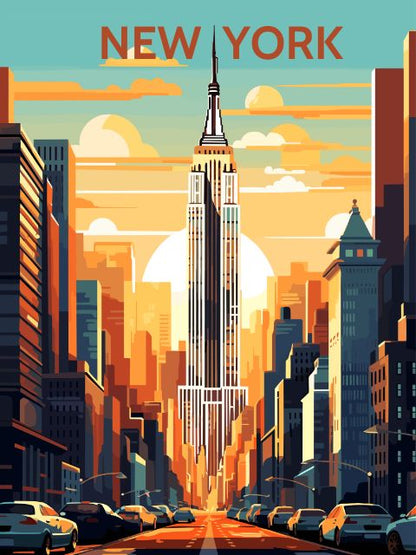 New York Poster - Paint by numbers