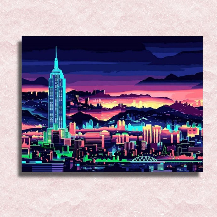 Night City Canvas - Paint by numbers
