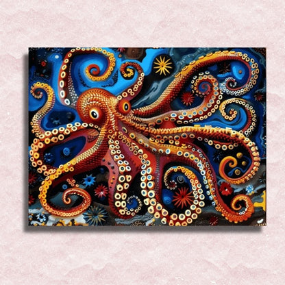 Octopus in Sea Canvas - Paint by numbers