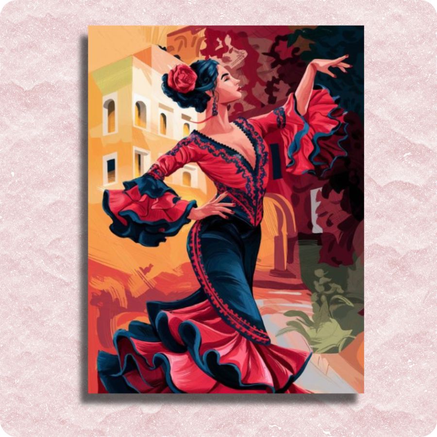Passion of Flamenco Canvas - Paint by numbers