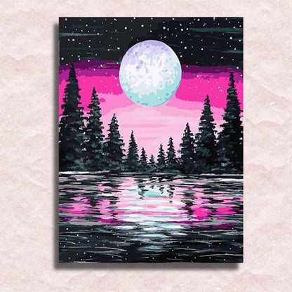Pink Dusk Canvas - Paint by numbers