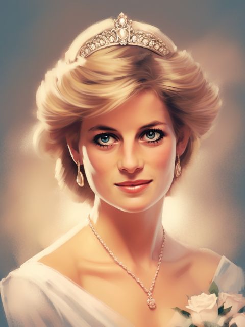 Princess Diana - Paint by numbers