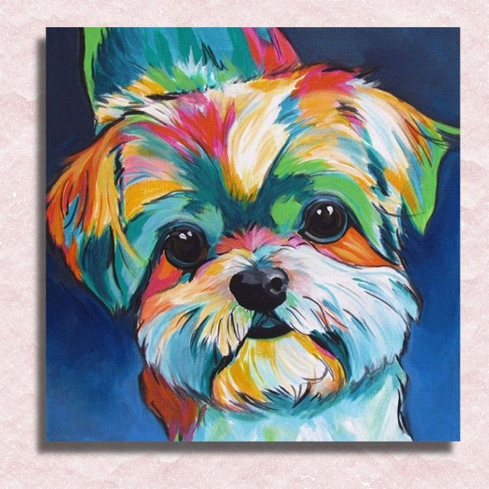 Puppy Canvas - Paint by numbers