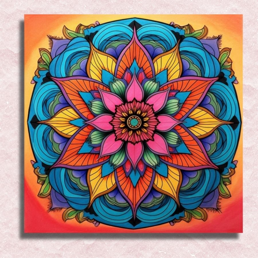 Randomized Mandala Canvas - Paint by numbers