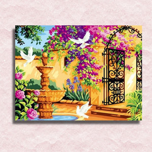 Romantic Garden Canvas - Paint by numbers