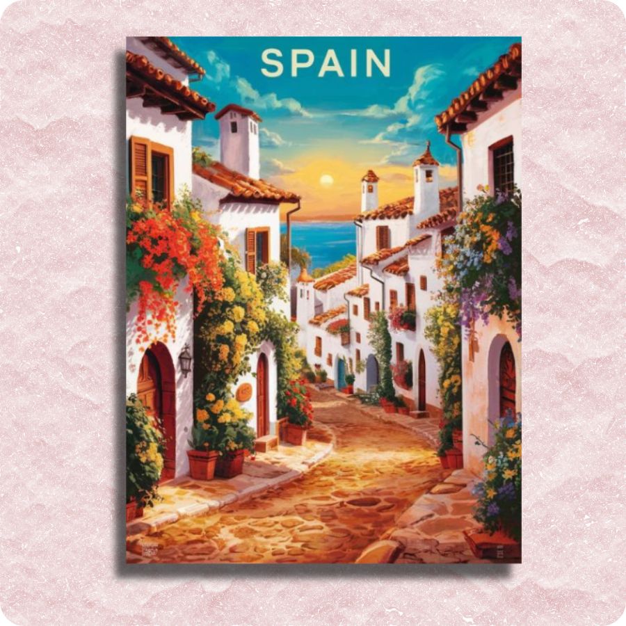 Spain Poster Canvas - Paint by Numbers