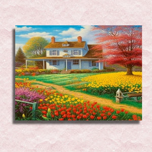 Spring Farm Canvas - Paint by numbers