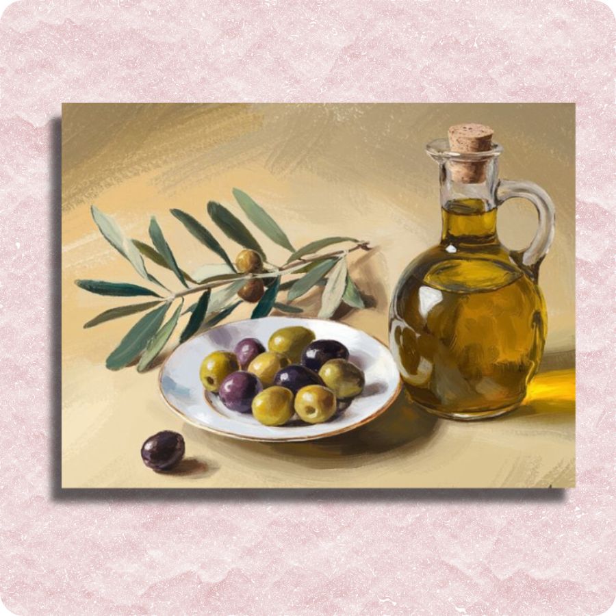 Still Life Olive Harvest Canvas - Paint by numbers