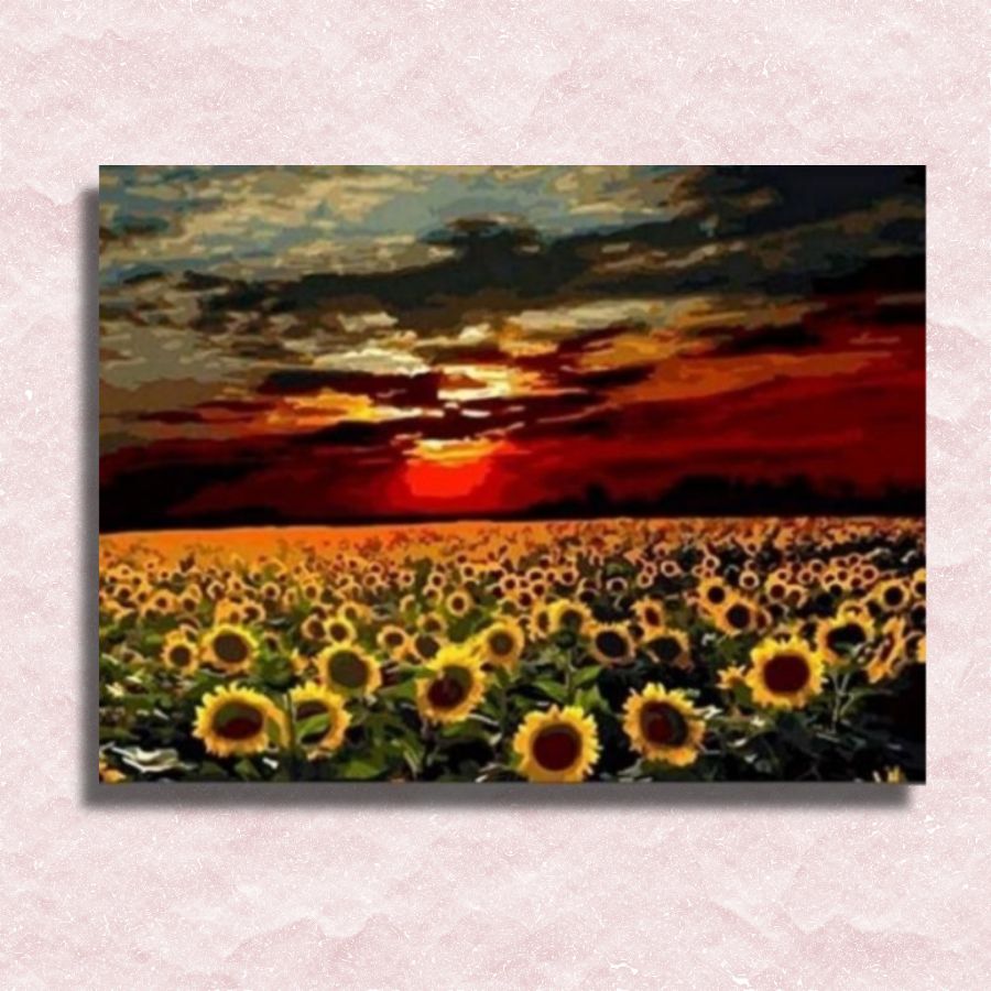 Sunflower Field Canvas - Paint by numbers