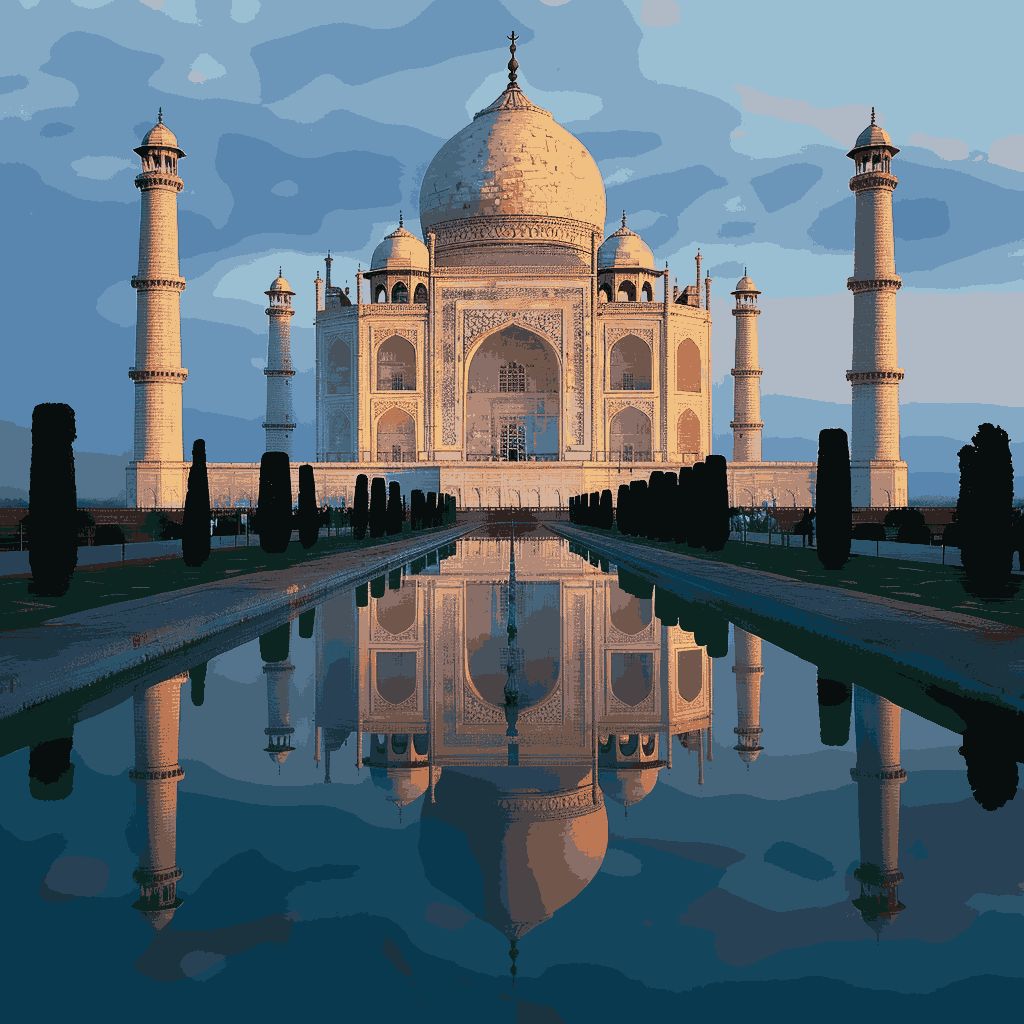 Taj Mahal - Paint by numbers