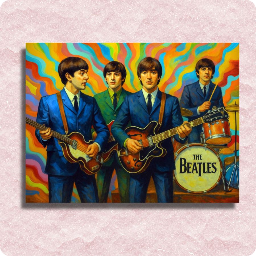 The Beatles - Live on Stage Canvas - Paint by numbers