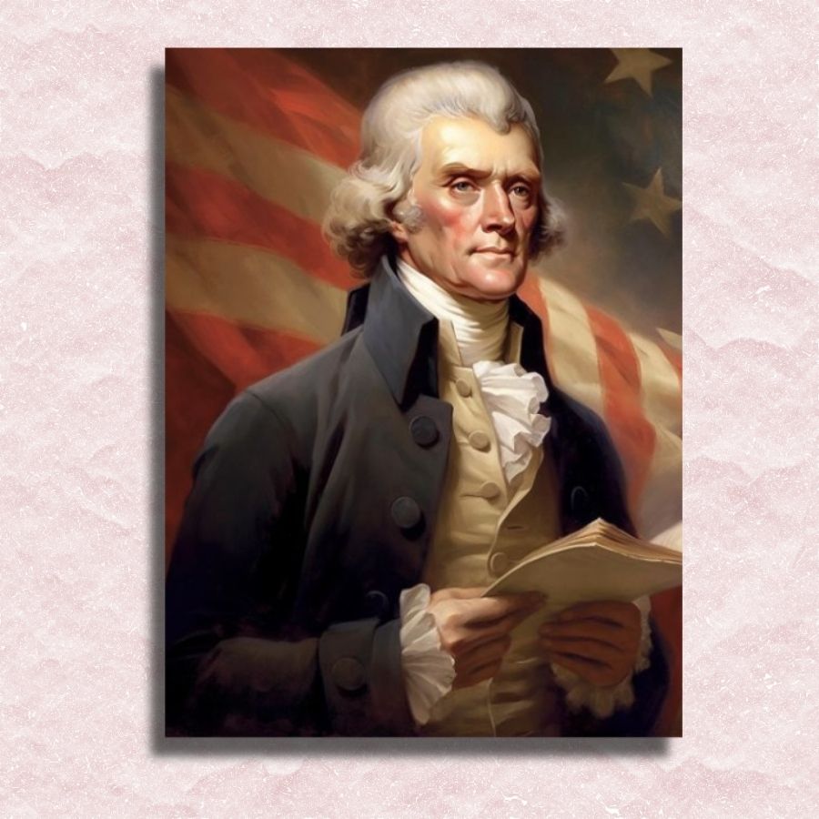Thomas Jefferson Canvas - Paint by numbers