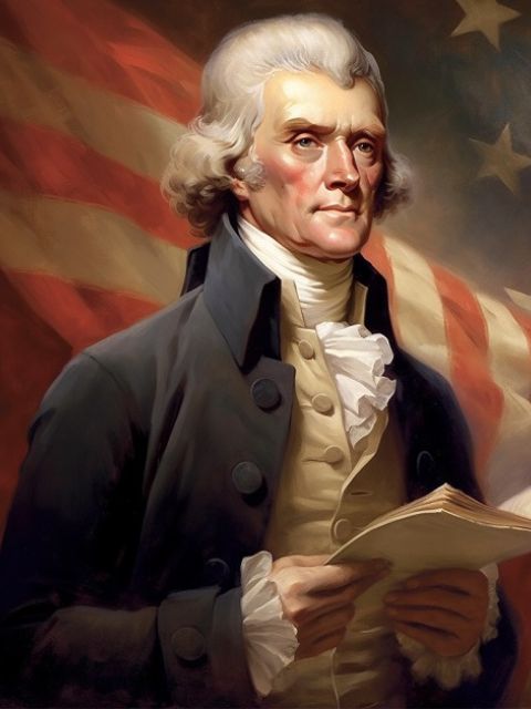 Thomas Jefferson - Paint by numbers