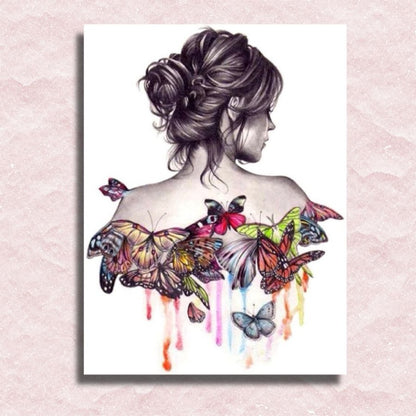 Turning Into Butterflies Canvas - Paint by numbers