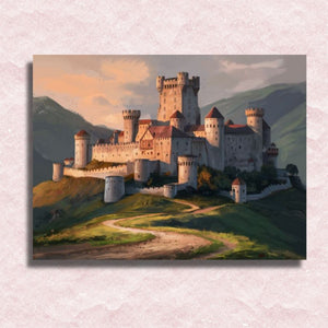 Twilight Fortress Ascent Canvas - Paint by numbers