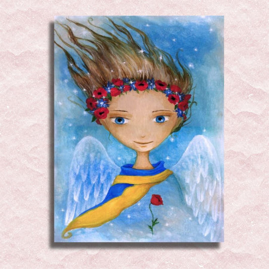 Ukrainian Angel Canvas - Paint by numbers