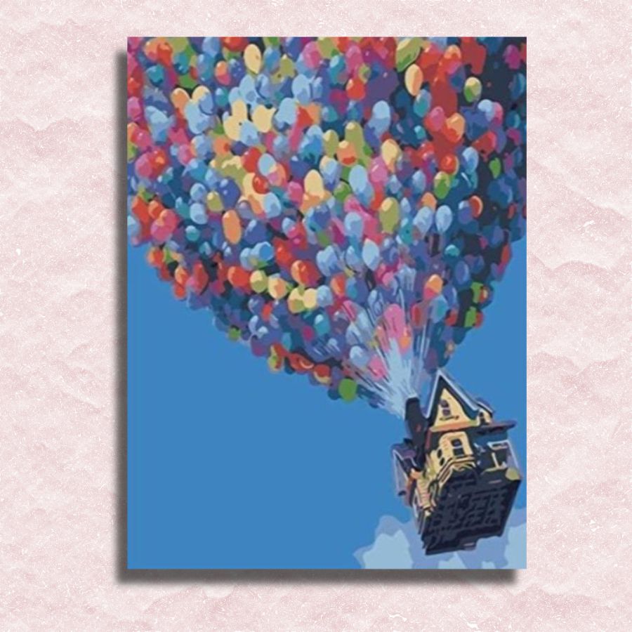 Up House Painting Canvas - Paint by numbers
