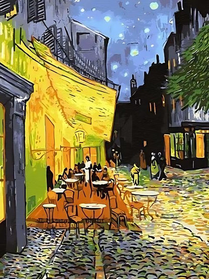Vincent Van Gogh - Café Terrace At Night - Painting by numbers shop