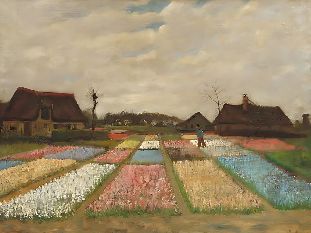 Van Gogh - Flower Beds in Holland - Paint by numbers