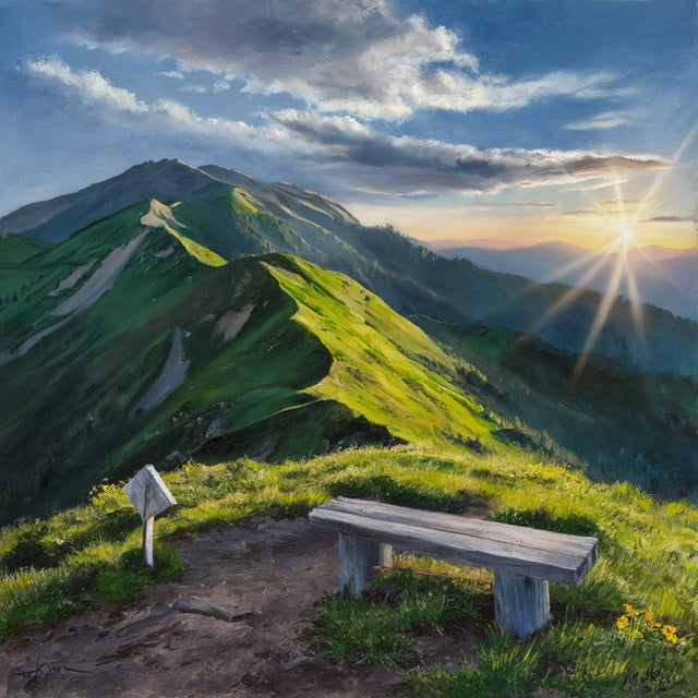Viewpoint in the Mountains - Paint by numbers