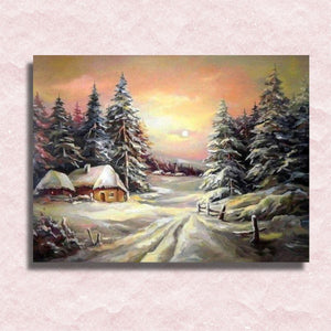 Winter Country Canvas - Paint by numbers