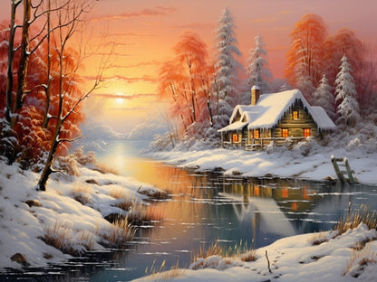 Winter Solitude - Paint by numbers