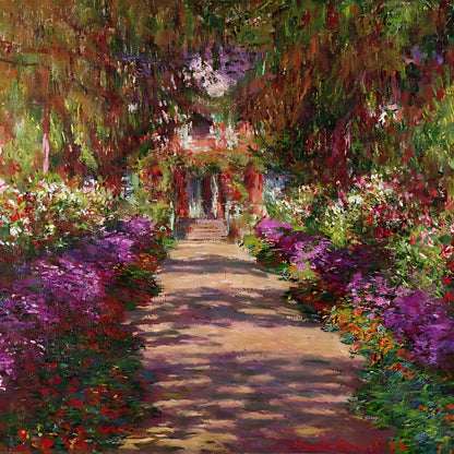 Claude Monet - Pathway in Monets Garden Giverny - Paint by numbers