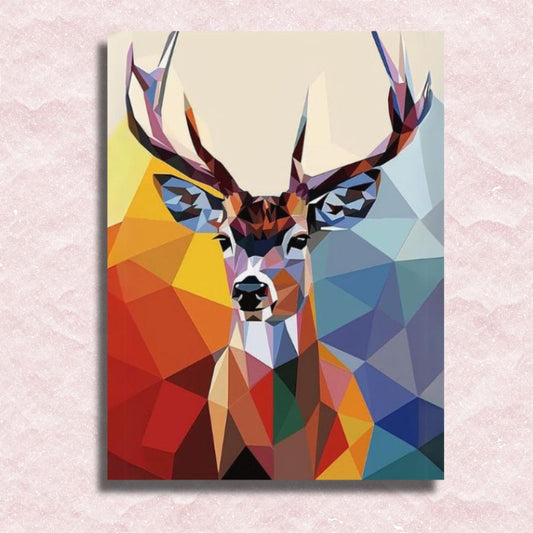 Abstract Deer Canvas - Paint by numbers