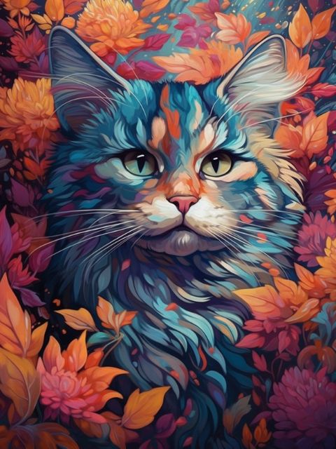 Adorable Cat - Paint by numbers