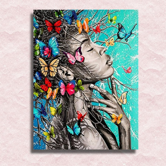 African Butterfly Beauty Canvas - Painting by numbers shop