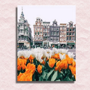 Amsterdam Tulips Canvas - Paint by numbers